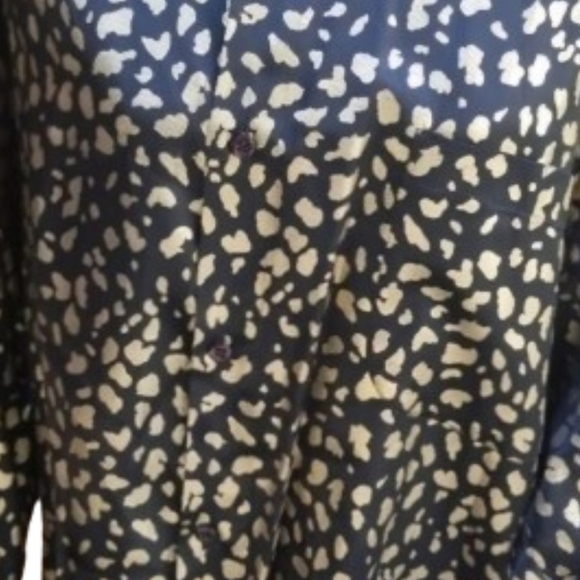Centre Ville vintage French Golden leopard button down 2X ..14-18 - Picture 7 of 14